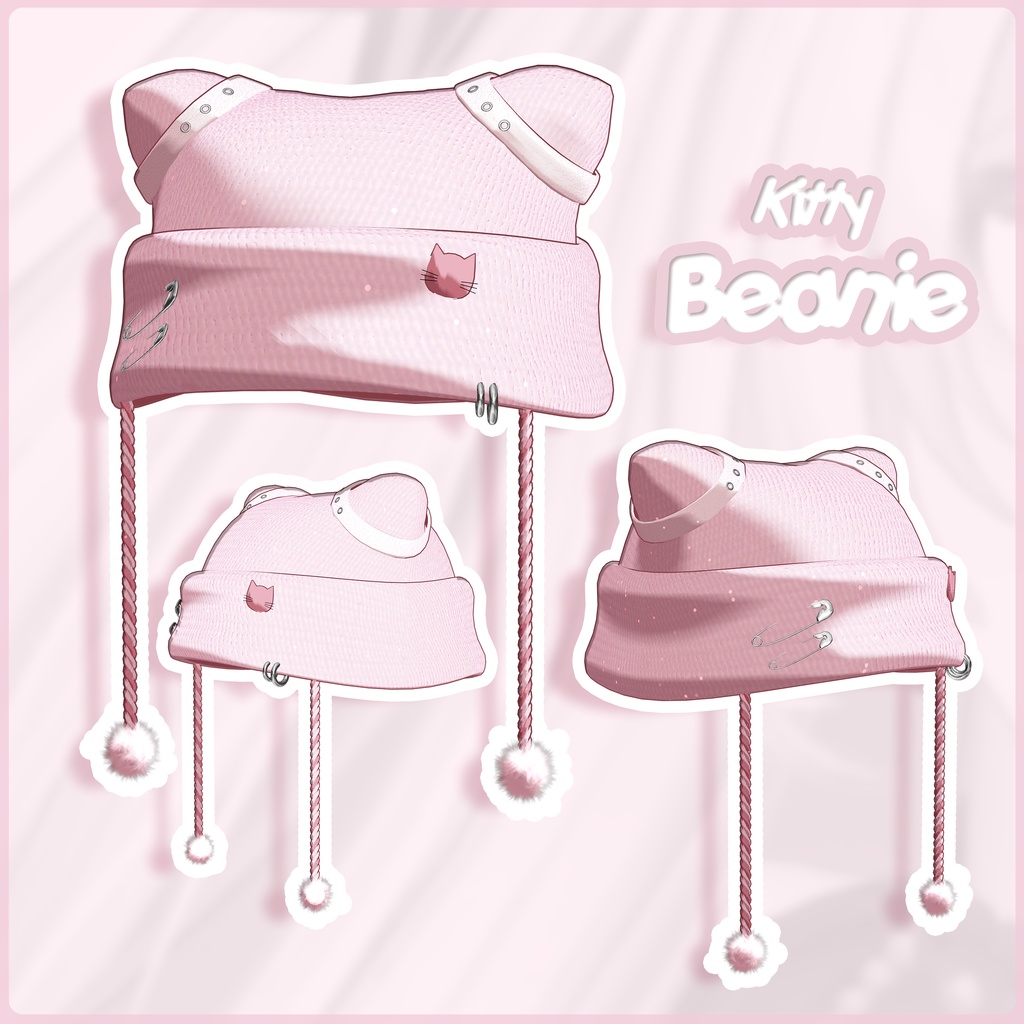 【SALE】 🐈「8アバター対応」🐾 Warm Kitty FullPack (Cap, Beanie, Cat Ear, Cat tail, Warmers)