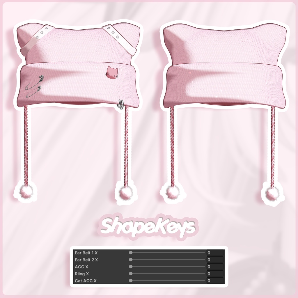 【SALE】 🐈「8アバター対応」🐾 Warm Kitty FullPack (Cap, Beanie, Cat Ear, Cat tail, Warmers)