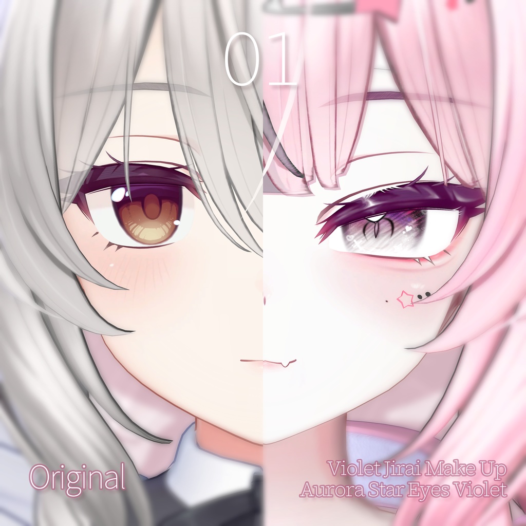 【SALE】 📸「ミルティナ専用」🖤 Milltina Jirai Textures FullPack (Eyes, MakeUp, Body, Tongue, Piercing, ACC, Mask, HairPin)