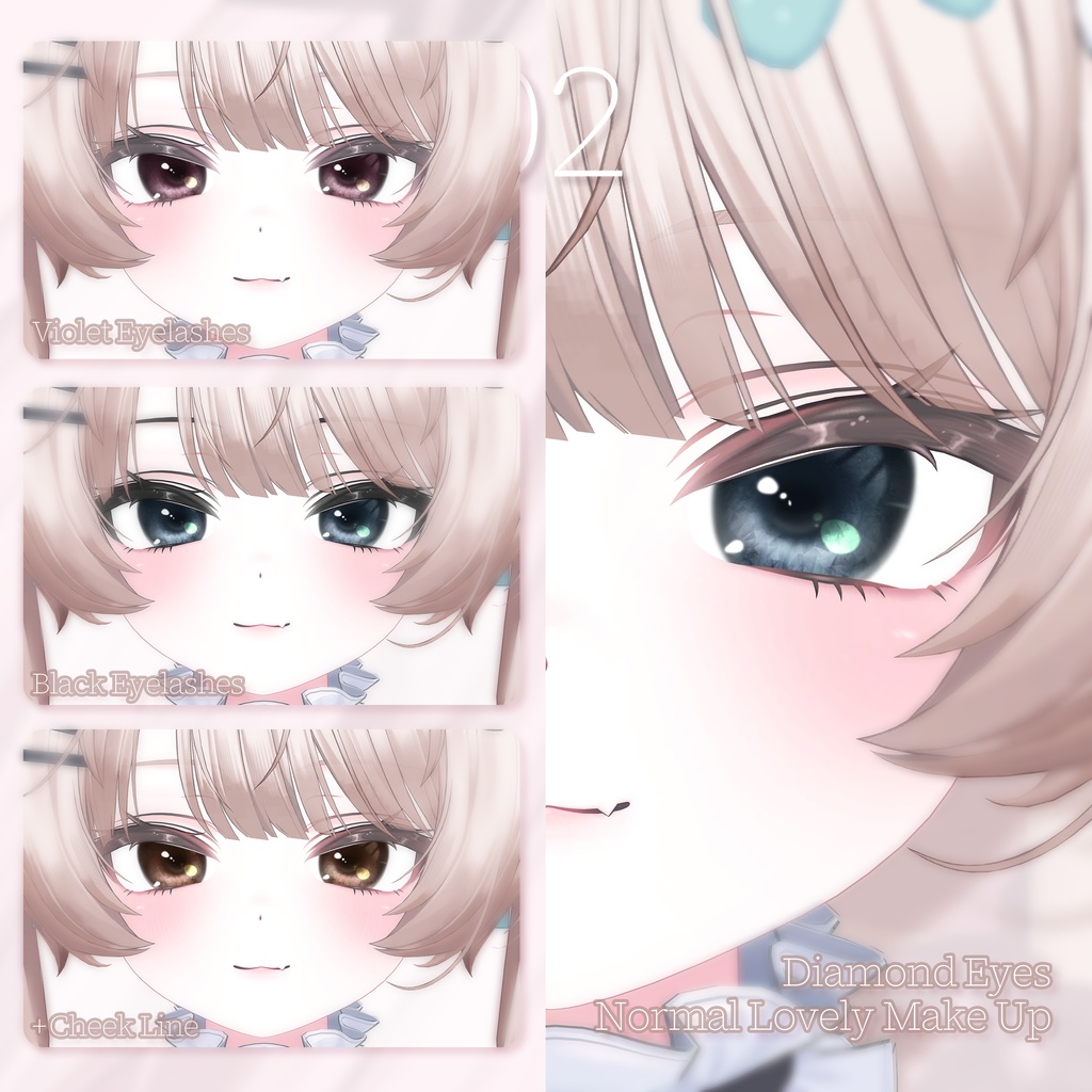 【SALE】 💙「ミルフィ専用」💙 Milfy Textures FullPack (2 Eyes, MakeUp, Body, Earring, Hairpin, ACC, Tongue)