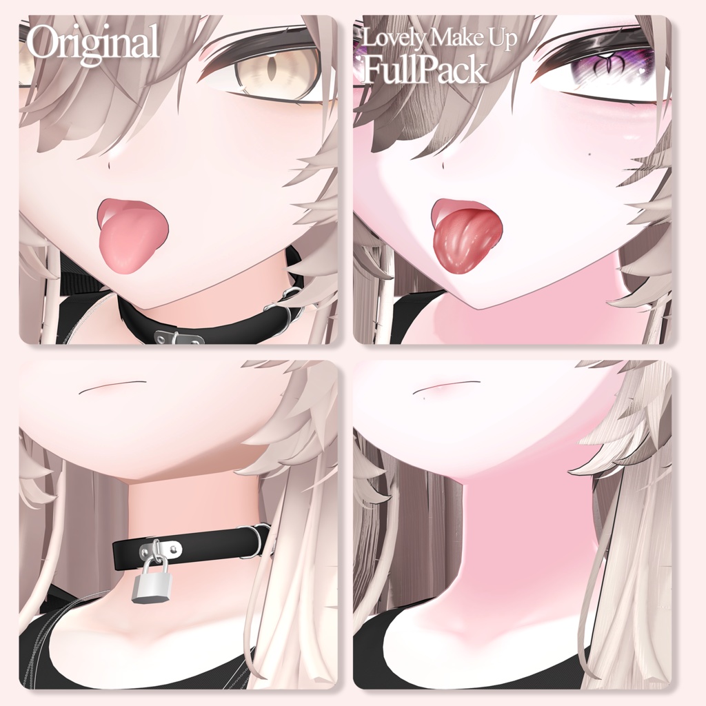 【SALE】 🏮「真央専用」🏮 mao Textures FullPack (2 Eyes, MakeUp, Body, ACC, Tongue, Tattoo, Glass)