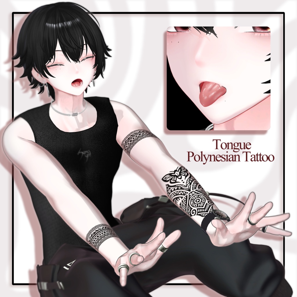 【SALE】🖤「彼方専用」🦴 Kanata Textures FullPack (2 Eyes, MakeUp, Body, ACC, Tongue, Tattoo)