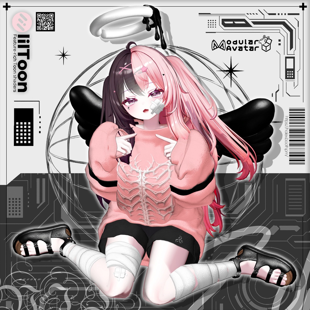 【SALE】 🖤ERROR SERAPH🖤 「12アバター対応」