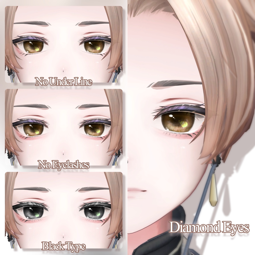 【SALE】🖤「アルエ専用」🖤 Alué Textures FullPack (2 Eyes, MakeUp, Body, ACC, Tongue, Materials, Monocle, Walkman)