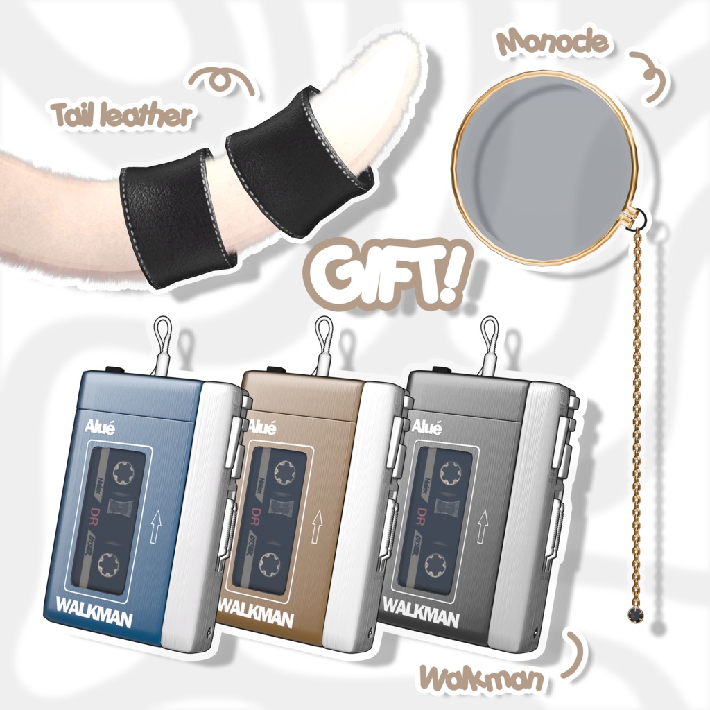 【SALE】🖤「アルエ専用」🖤 Alué Textures FullPack (2 Eyes, MakeUp, Body, ACC, Tongue, Materials, Monocle, Walkman)