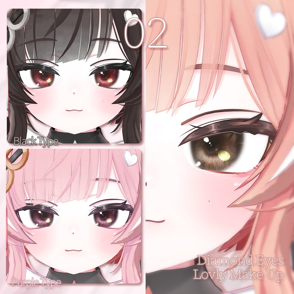 【SALE】🤍「イチゴ専用」💗 Ichigo Textures FullPack (2 Eyes, MakeUp, Body, ACC, Tongue, Materials, Tattoo, Glass)