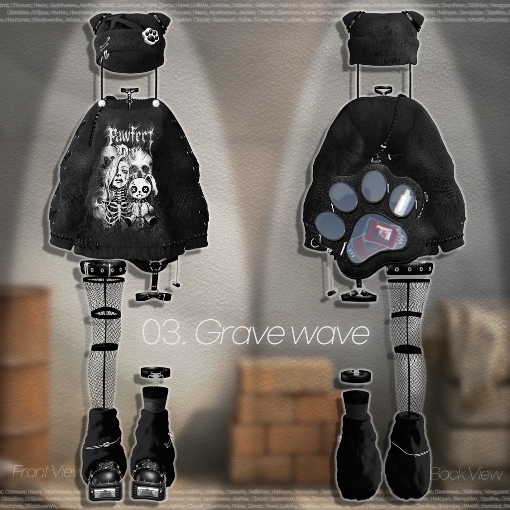 【SALE】 🐾 Pawfect✦Day 🖤「16アバター対応」