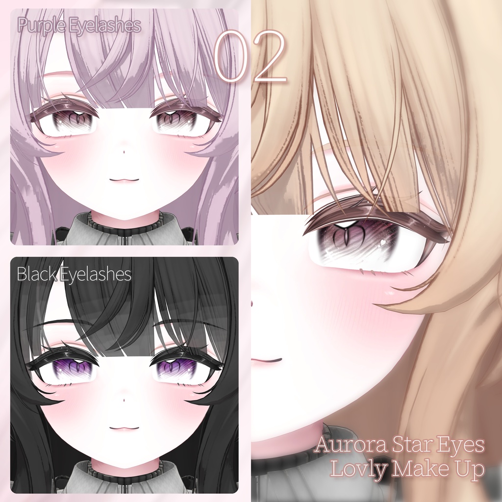 【SALE】🖤「エク専用」🖤 Eku Textures FullPack (2 Eyes, MakeUp, Body, Tongue, Materials, Witch Hat)