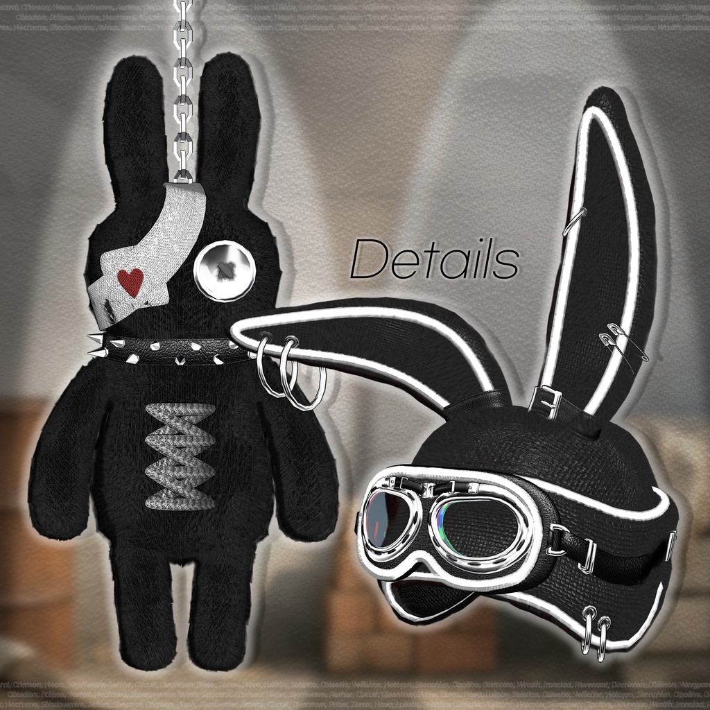 【SALE】🖤 Candy Puff Rabbit 🤍「15アバター対応」