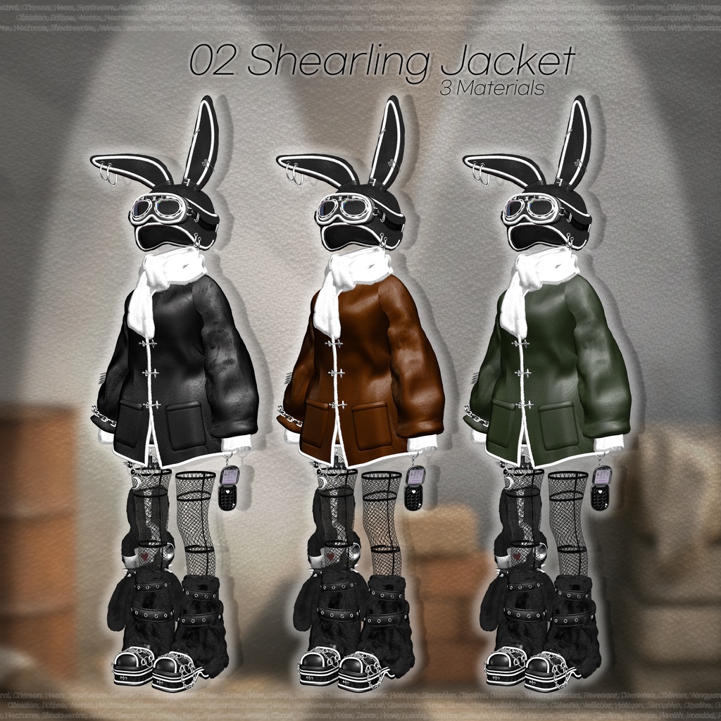 【SALE】🖤 Candy Puff Rabbit 🤍「15アバター対応」