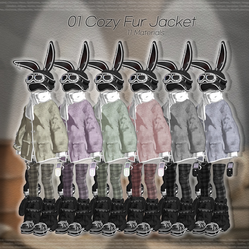 【SALE】🖤 Candy Puff Rabbit 🤍「15アバター対応」