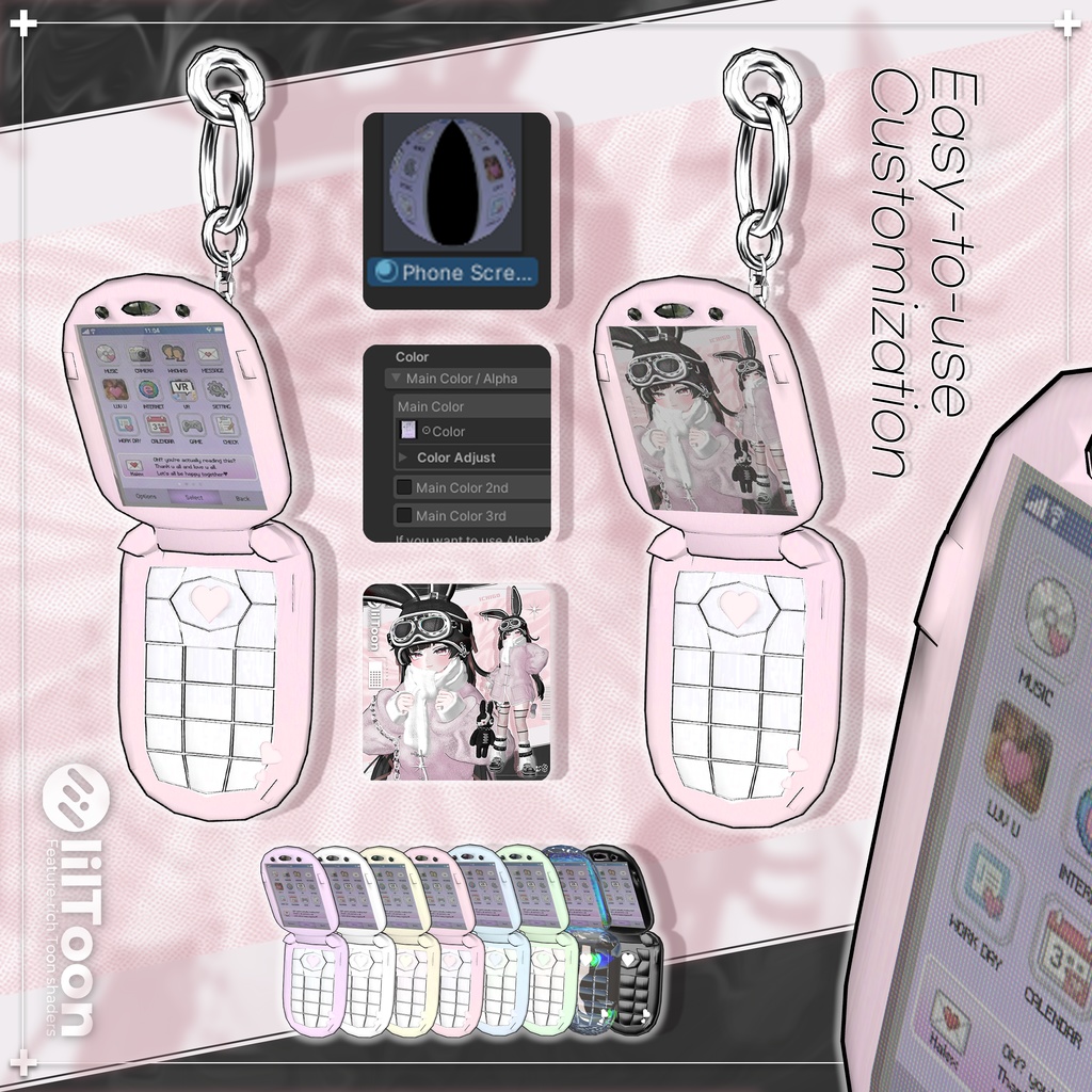 【SALE】🖤 Candy Puff Rabbit 🤍「15アバター対応」