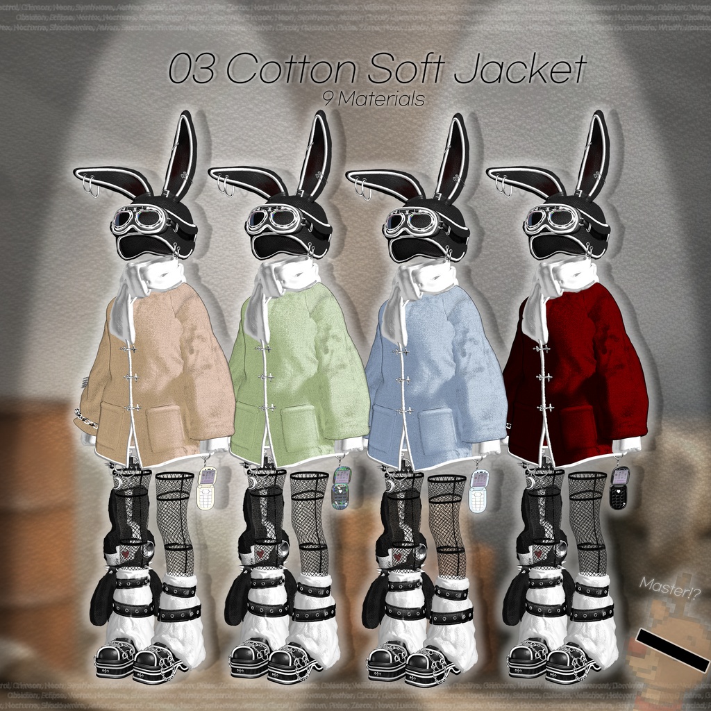 【SALE】🖤 Candy Puff Rabbit 🤍「15アバター対応」