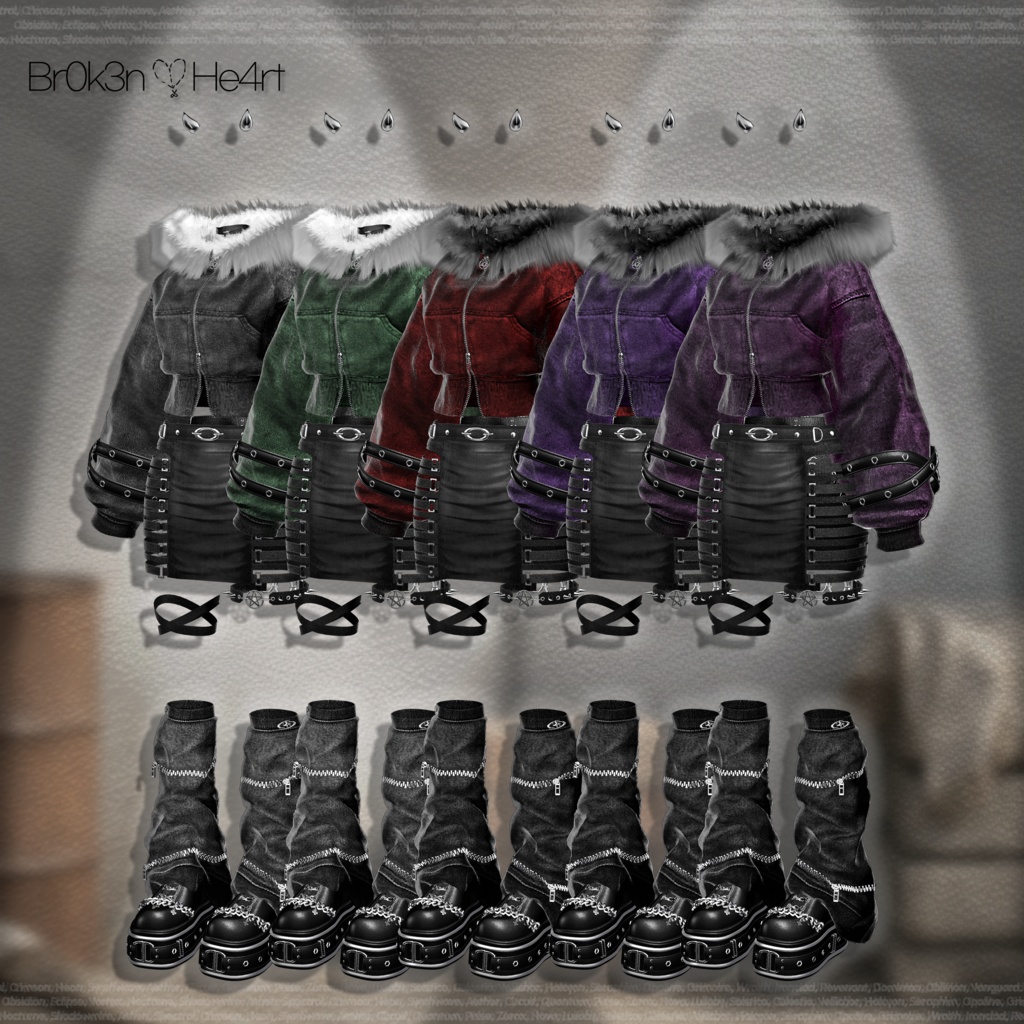 【SALE】 ✚Br0k3n_🖤He4rt//† 「19アバター対応」