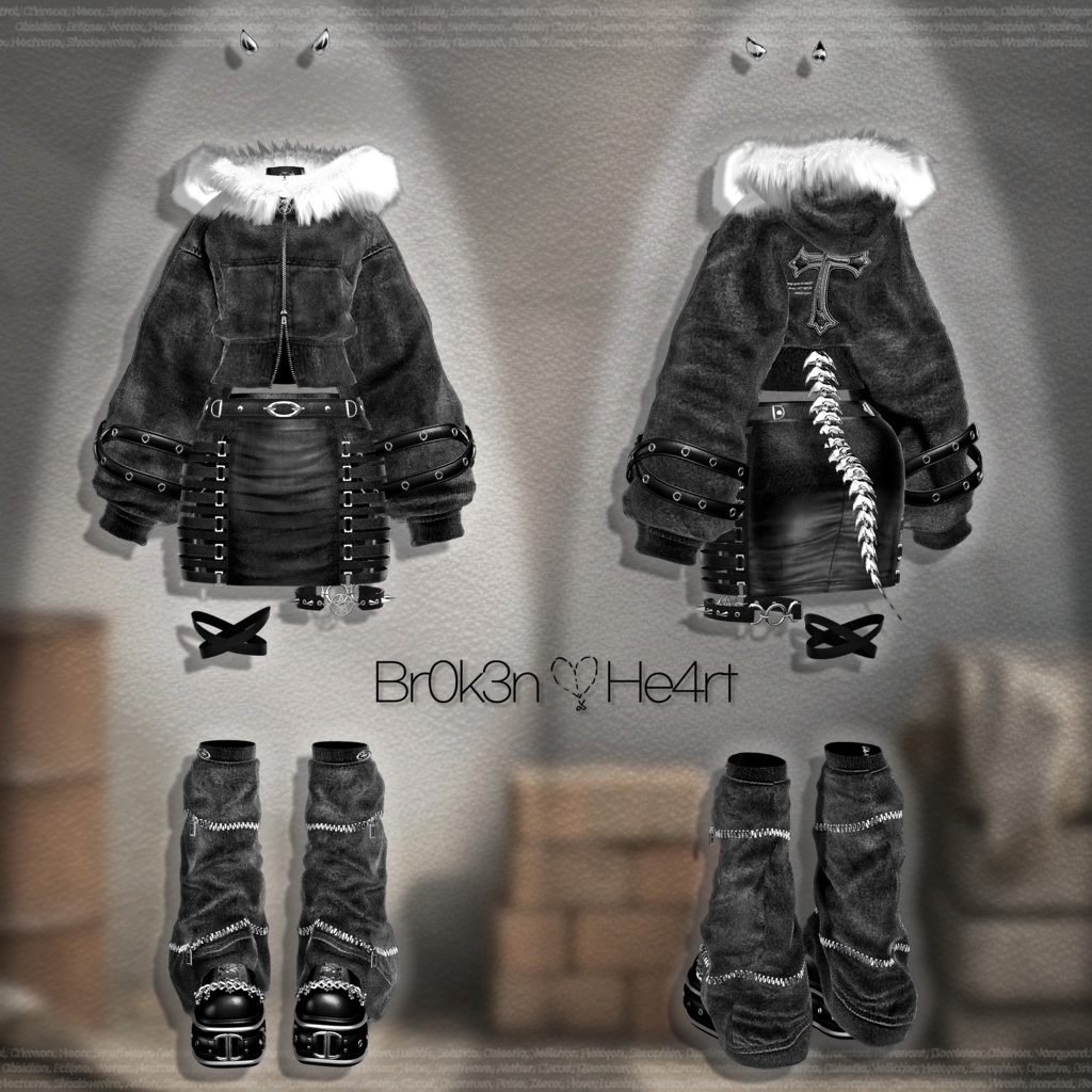 【SALE】 ✚Br0k3n_🖤He4rt//† 「19アバター対応」