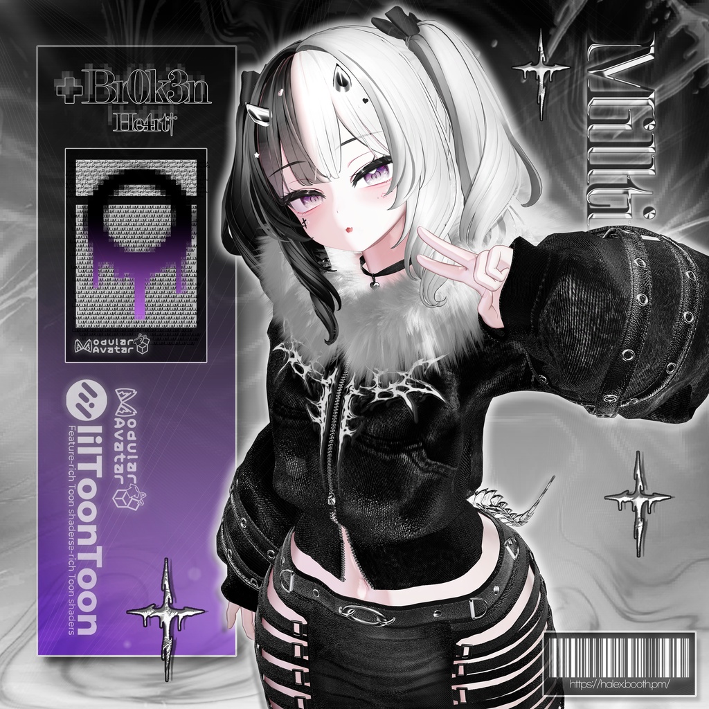 【SALE】 ✚Br0k3n_🖤He4rt//† 「19アバター対応」