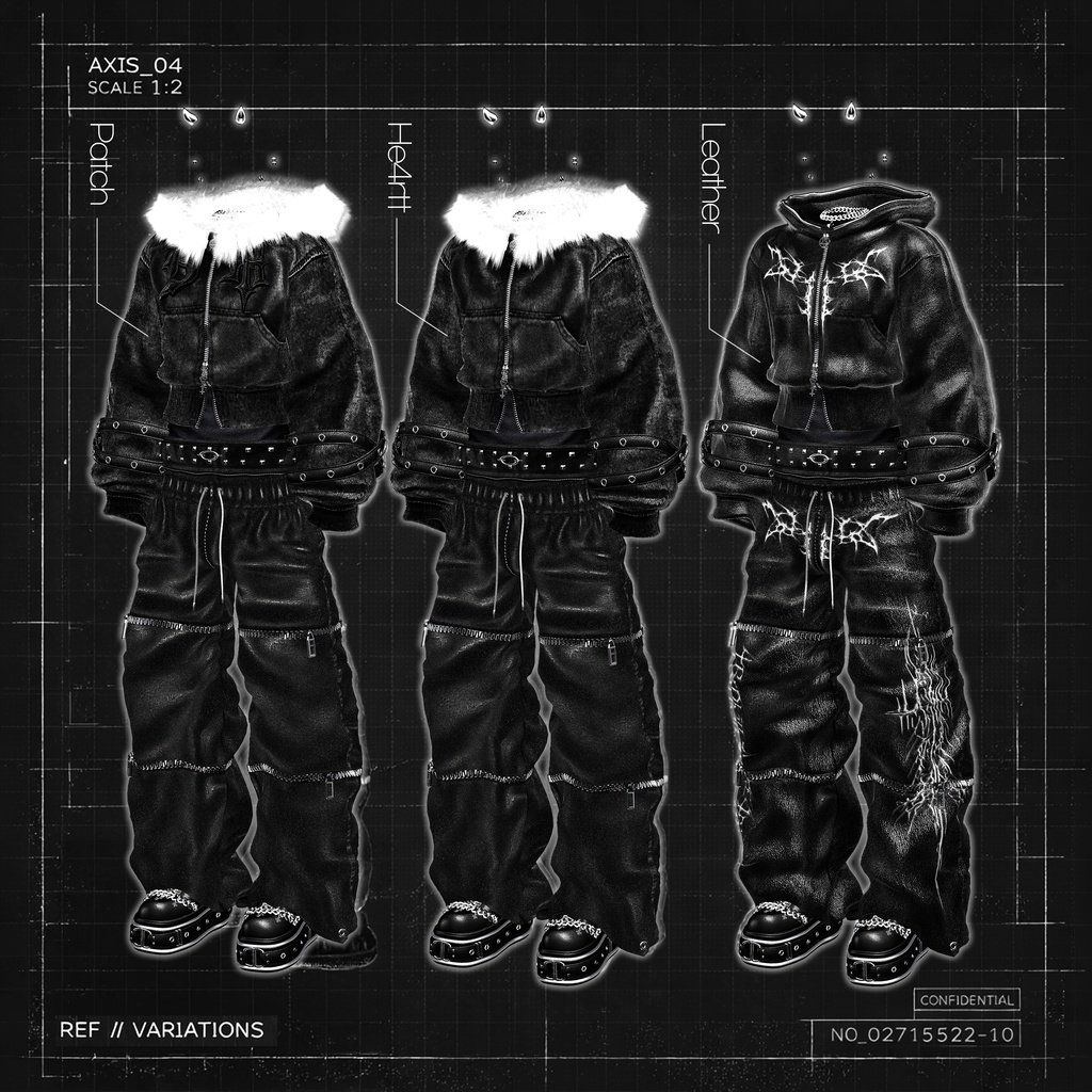 【SALE】 ✚Br0k3n_🖤He4rt//† Noir「10アバター対応」