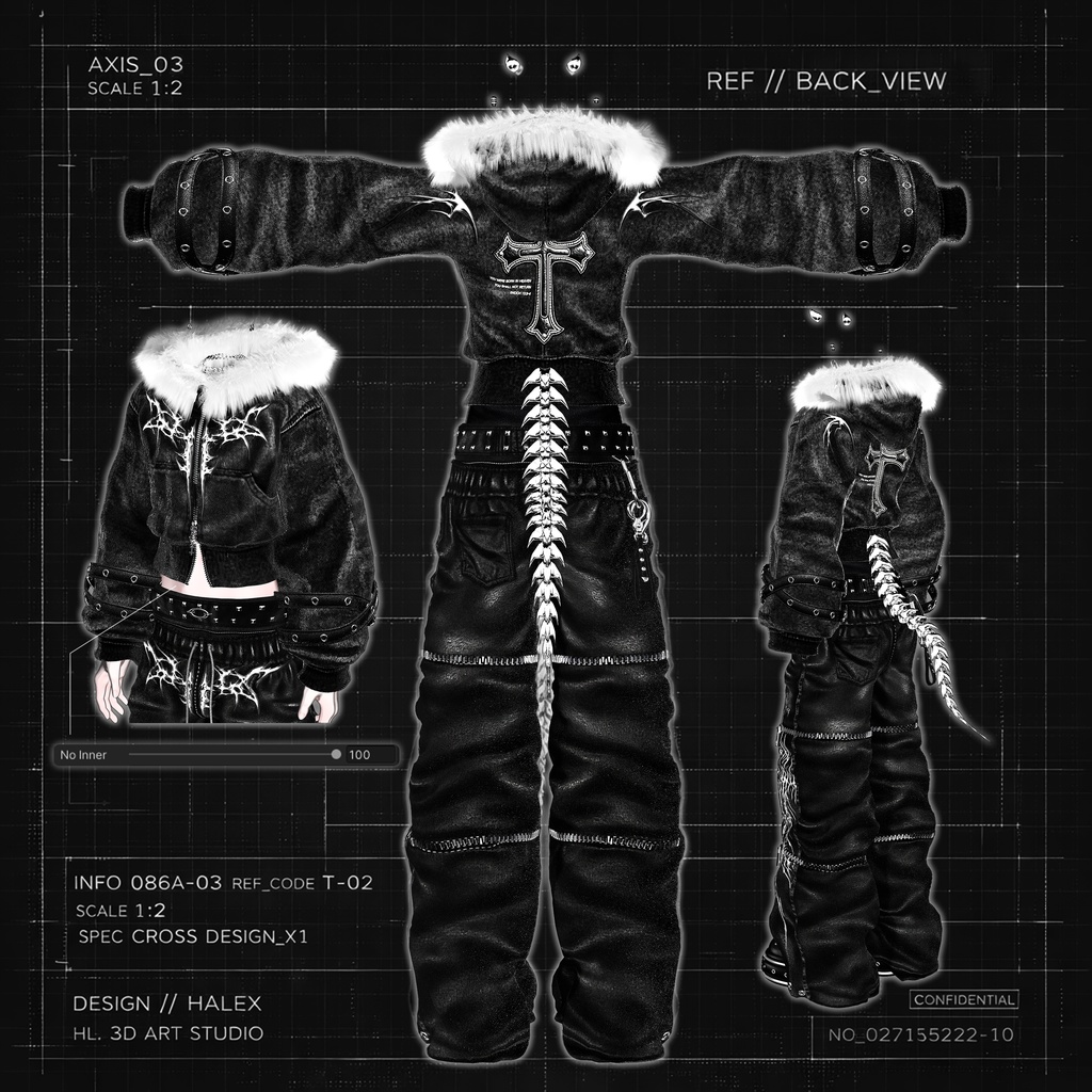 【SALE】 ✚Br0k3n_🖤He4rt//† Noir「10アバター対応」