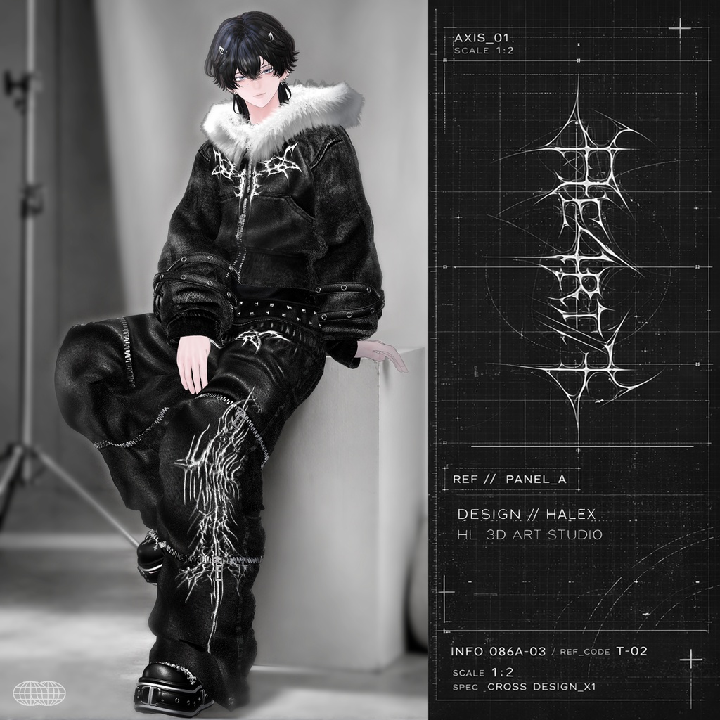 【SALE】 ✚Br0k3n_🖤He4rt//† Noir「14アバター対応」