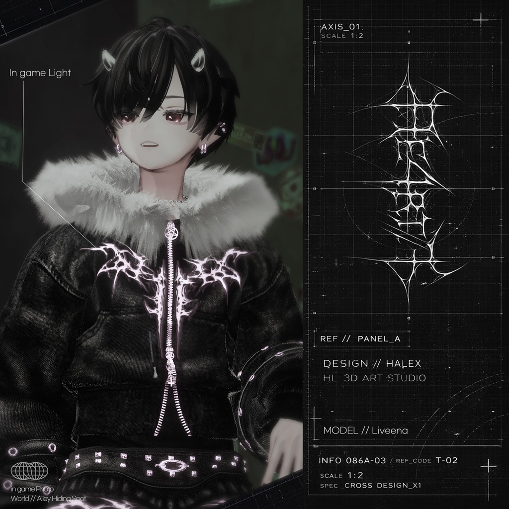 【SALE】 ✚Br0k3n_🖤He4rt//† Noir「10アバター対応」