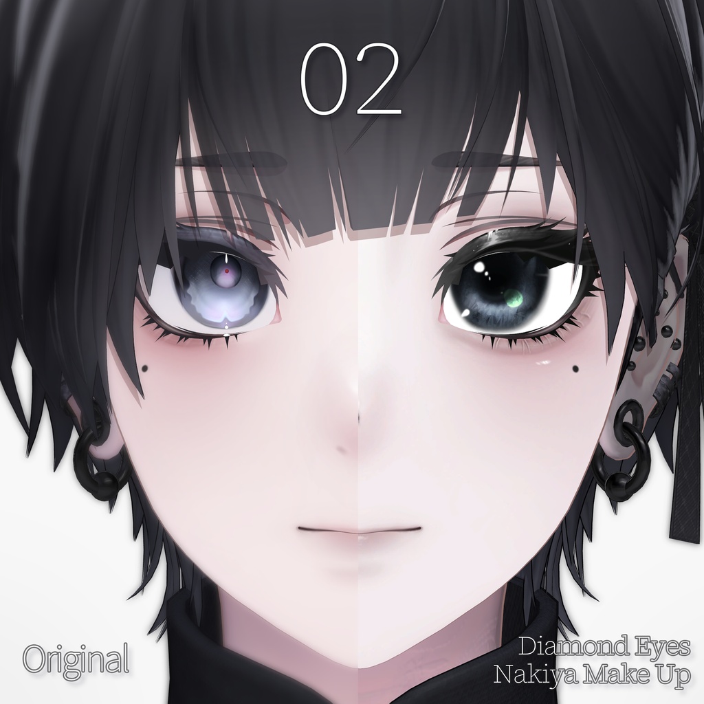 【SALE】 🖤「泣夜専用」🖤 Nakiya Textures FullPack (2 Eyes, MakeUp, Body, Tongue, Tail)