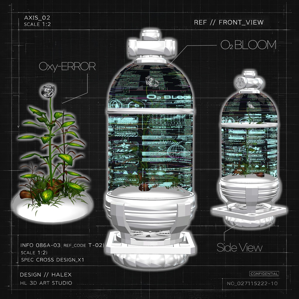 【SALE】 O₂ BLOOM🖤Oxy-ERROR 「18アバター対応」