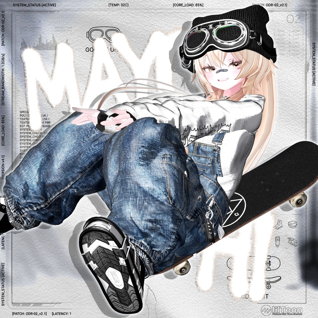 【SALE】🤍「まよ専用」🤍 Mayo Textures FullPack (2 Eyes, MakeUp, Body, Tongue, Sleeve, Bell)