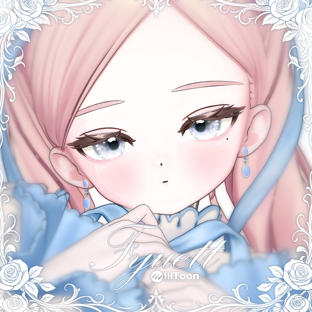 【SALE】💙「フィユエ専用」🤍 Fyuett Textures FullPack (2 Eyes, MakeUp, Body, Tongue, doll, Earring)