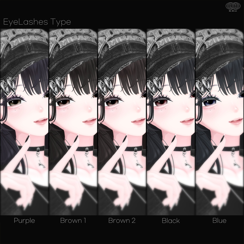 【SALE】🖤「海咲専用」🖤 Misaki Textures FullPack (2 Eyes, MakeUp, Body, Tongue, Cap, Nail)