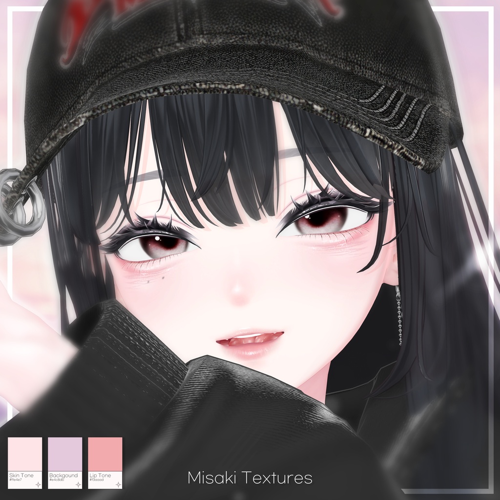 【SALE】🖤「海咲専用」🖤 Misaki Textures FullPack (2 Eyes, MakeUp, Body, Tongue, Cap, Nail)