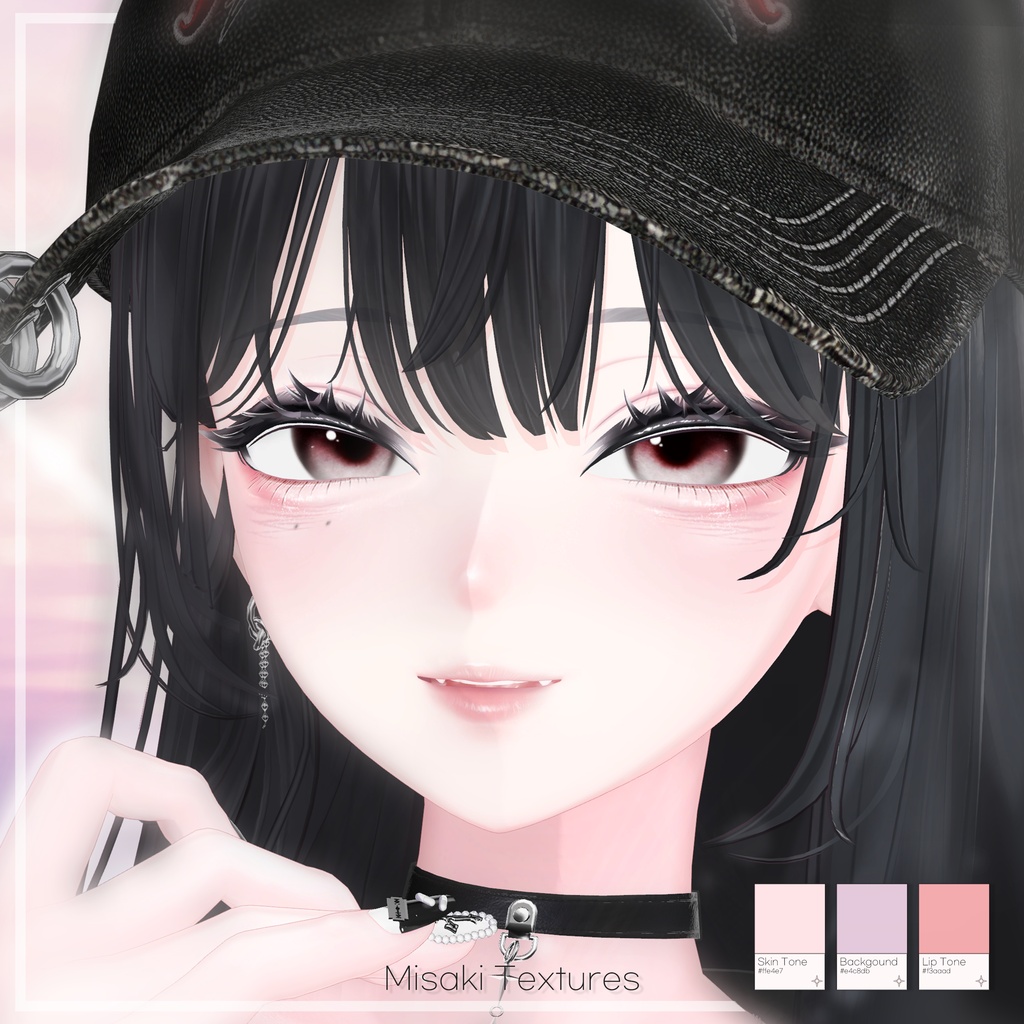 【SALE】🖤「海咲専用」🖤 Misaki Textures FullPack (2 Eyes, MakeUp, Body, Tongue, Cap, Nail)