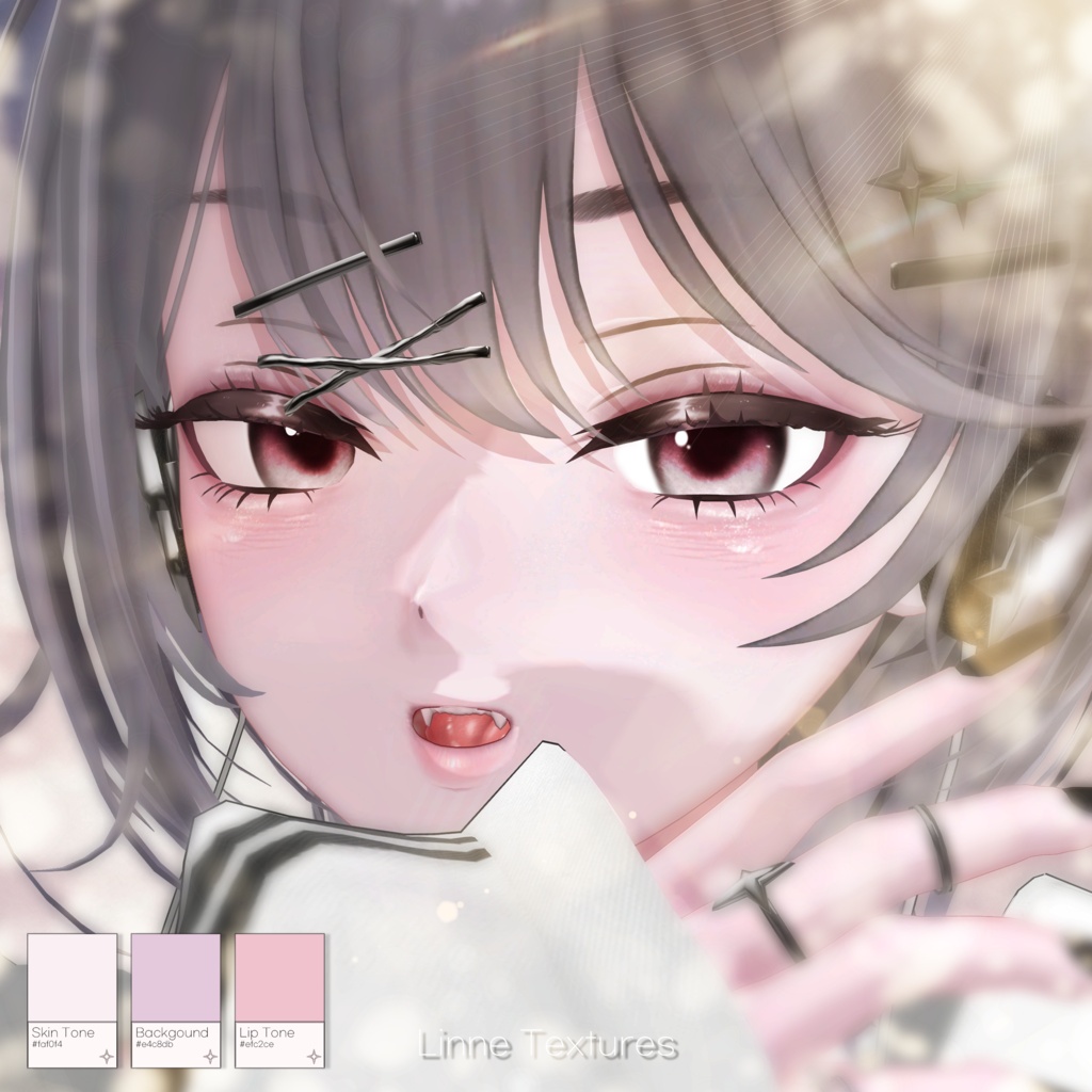ใSALEใ๐ใใชใณใๅฐ็จใ๐ Linne Textures FullPack (2 Eyes, MakeUp, Body, Tongue, Cap, Glass)