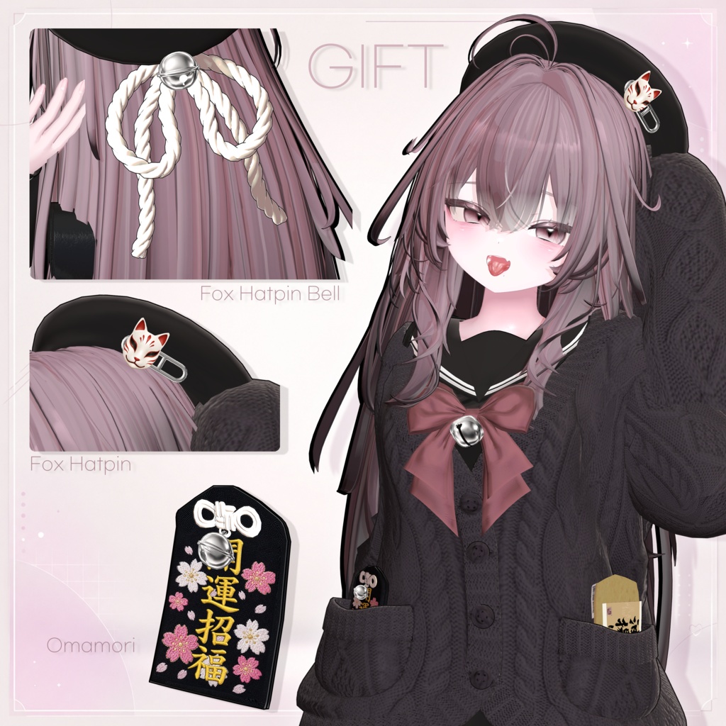 【SALE】📸「輝夜専用」🤍 kaguya Textures FullPack (3 Eyes, MakeUp, Body, Tongue, ACC, GIFT)