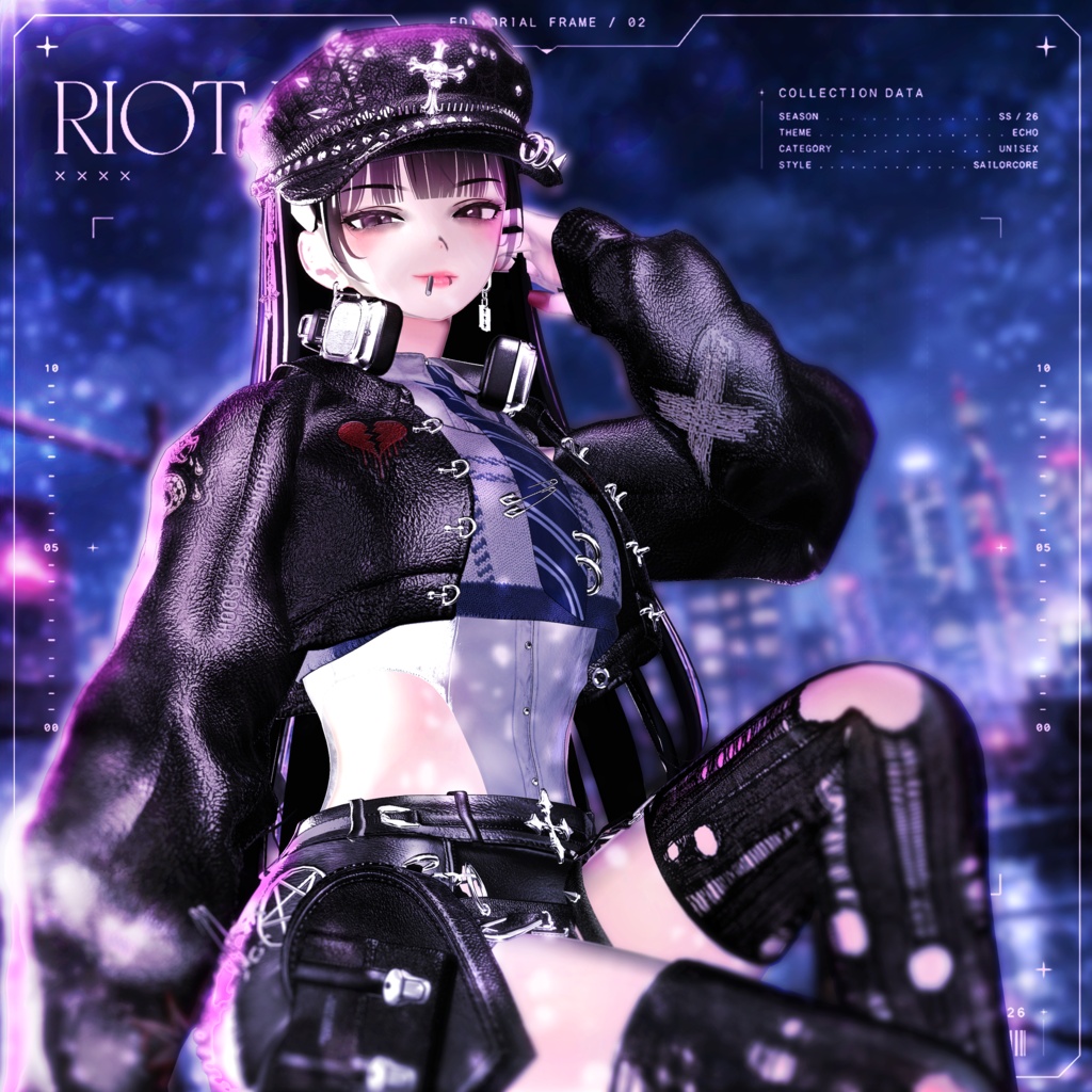 【SALE】 🖤RIOT † KISS🖤 「23アバター対応」