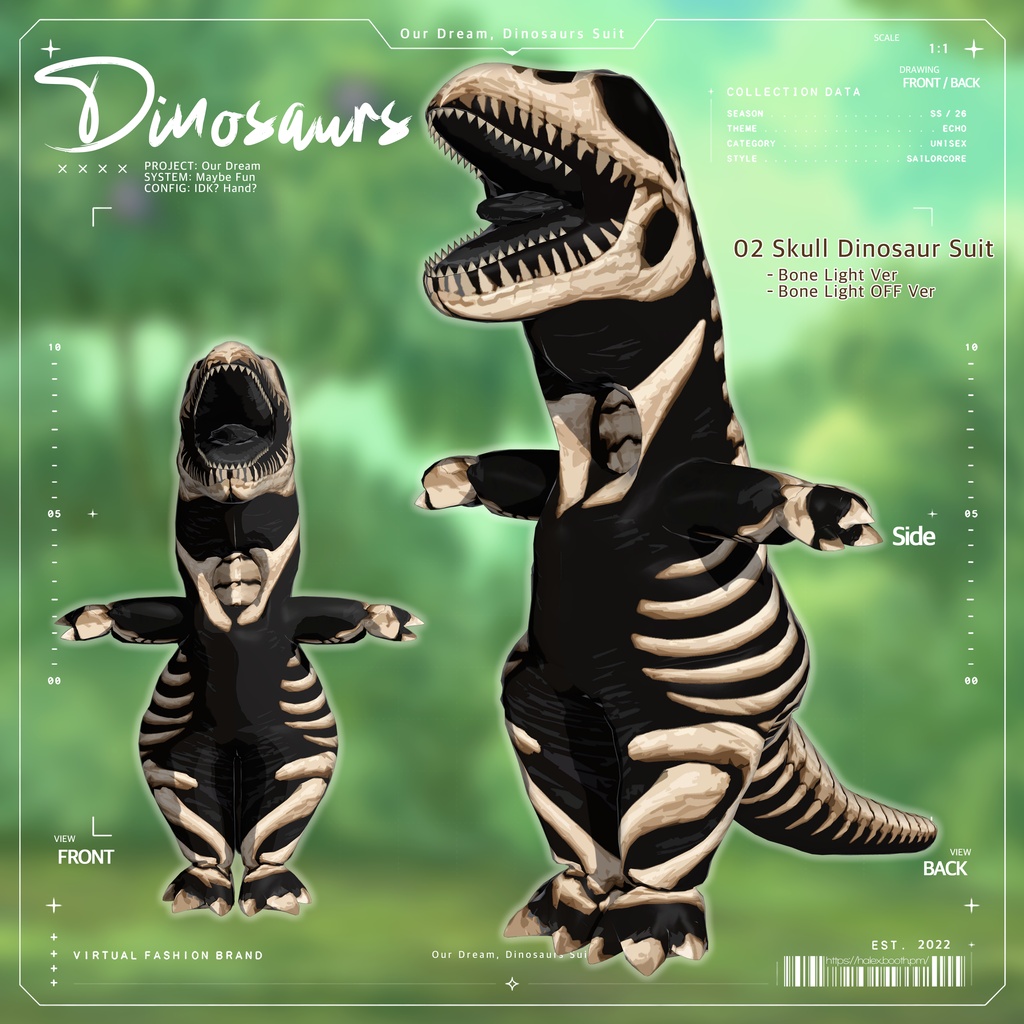 【SALE】Our Dream, 🦖Dinosaurs Suit🦖「36アバター対応」