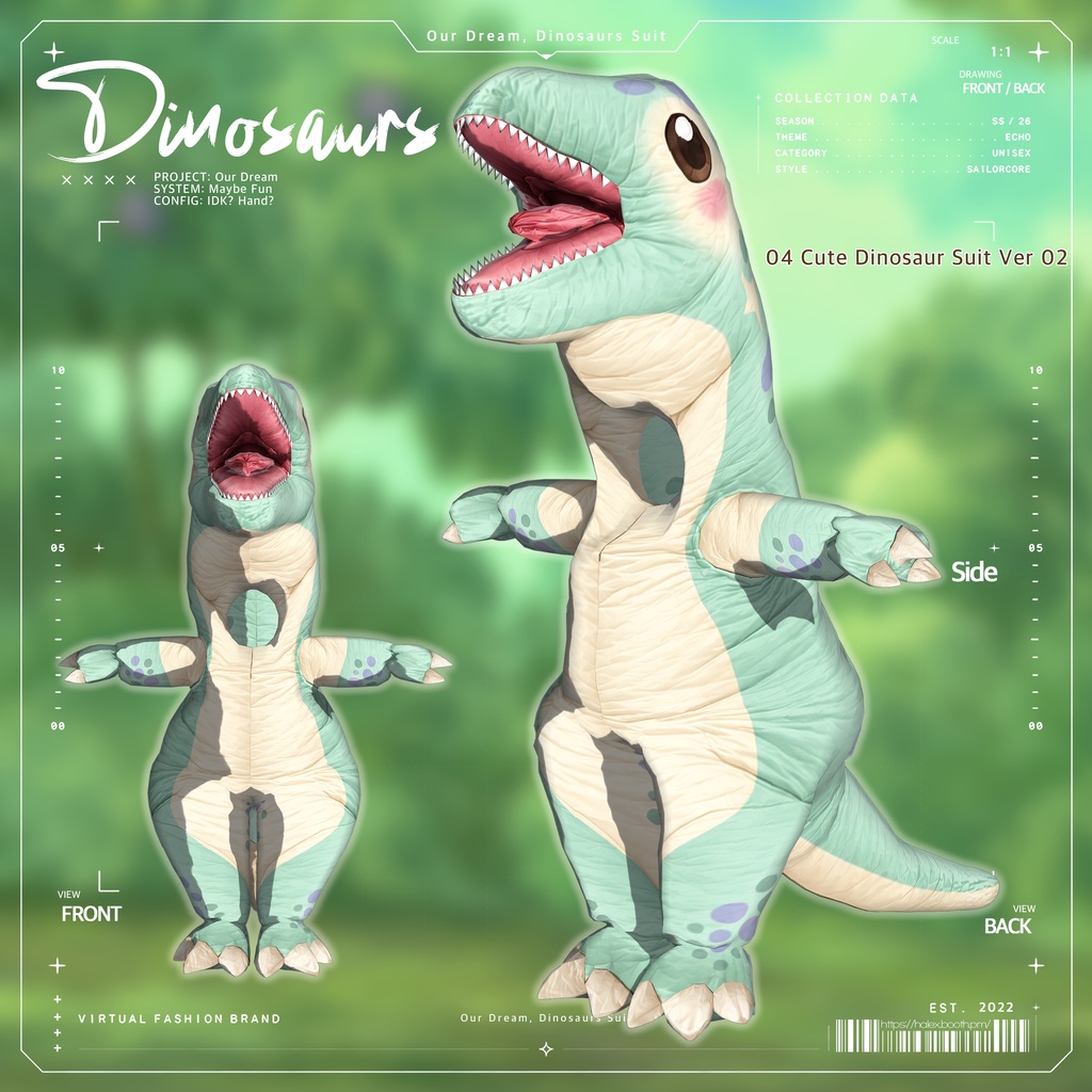 【SALE】Our Dream, 🦖Dinosaurs Suit🦖「36アバター対応」
