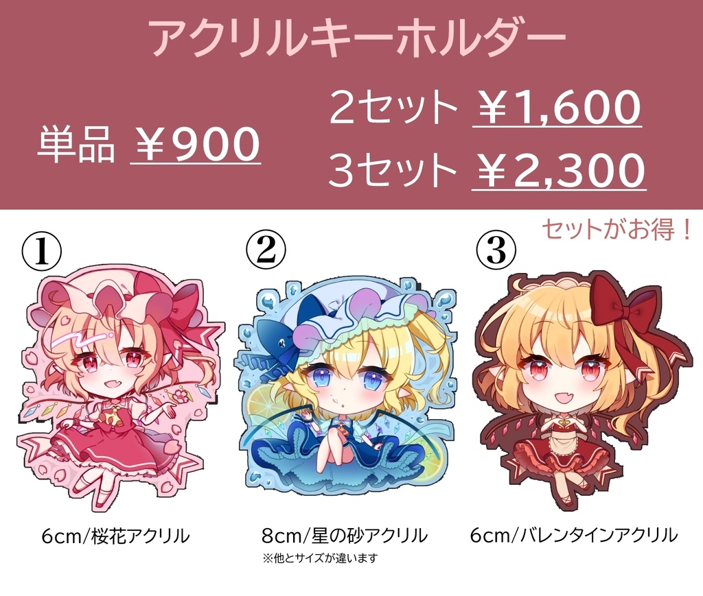 アクリルキーホルダー