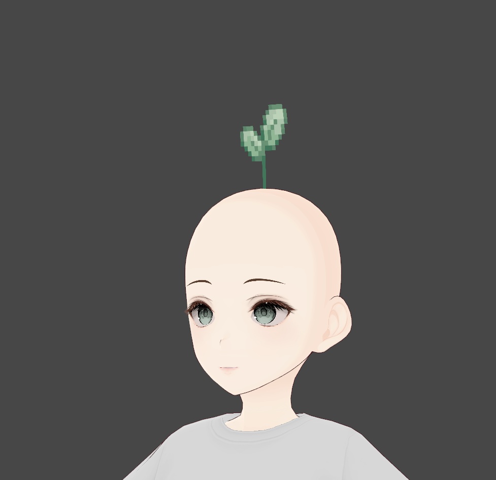 pixel plant head sprout [hair preset]