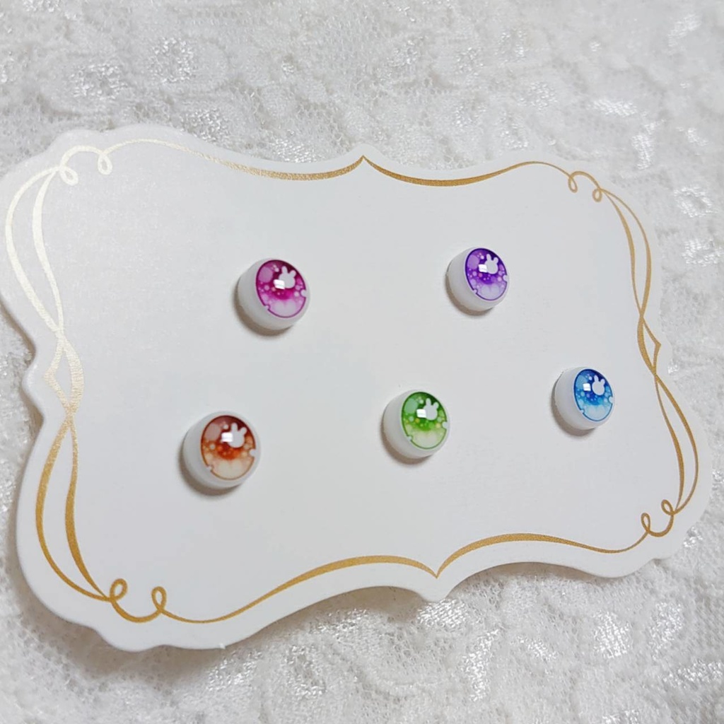 【8mmレジンアイ】キャンディ・ラビット【B級品】