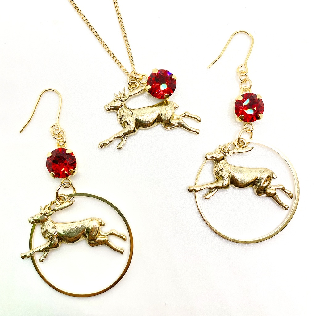 『聖なる鹿殺し』イメージピアス・イヤリング&ネックレスセット