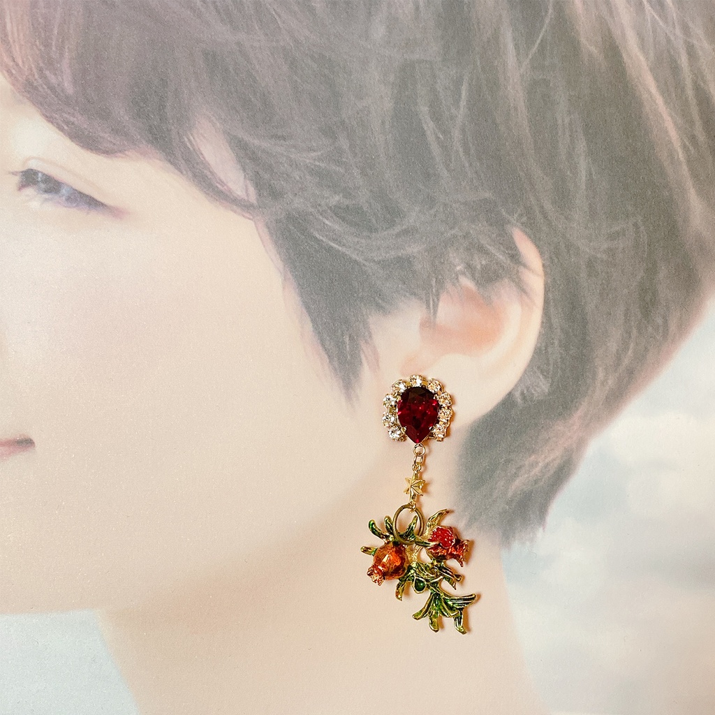 『ざくろの色』イメージピアス・イヤリング