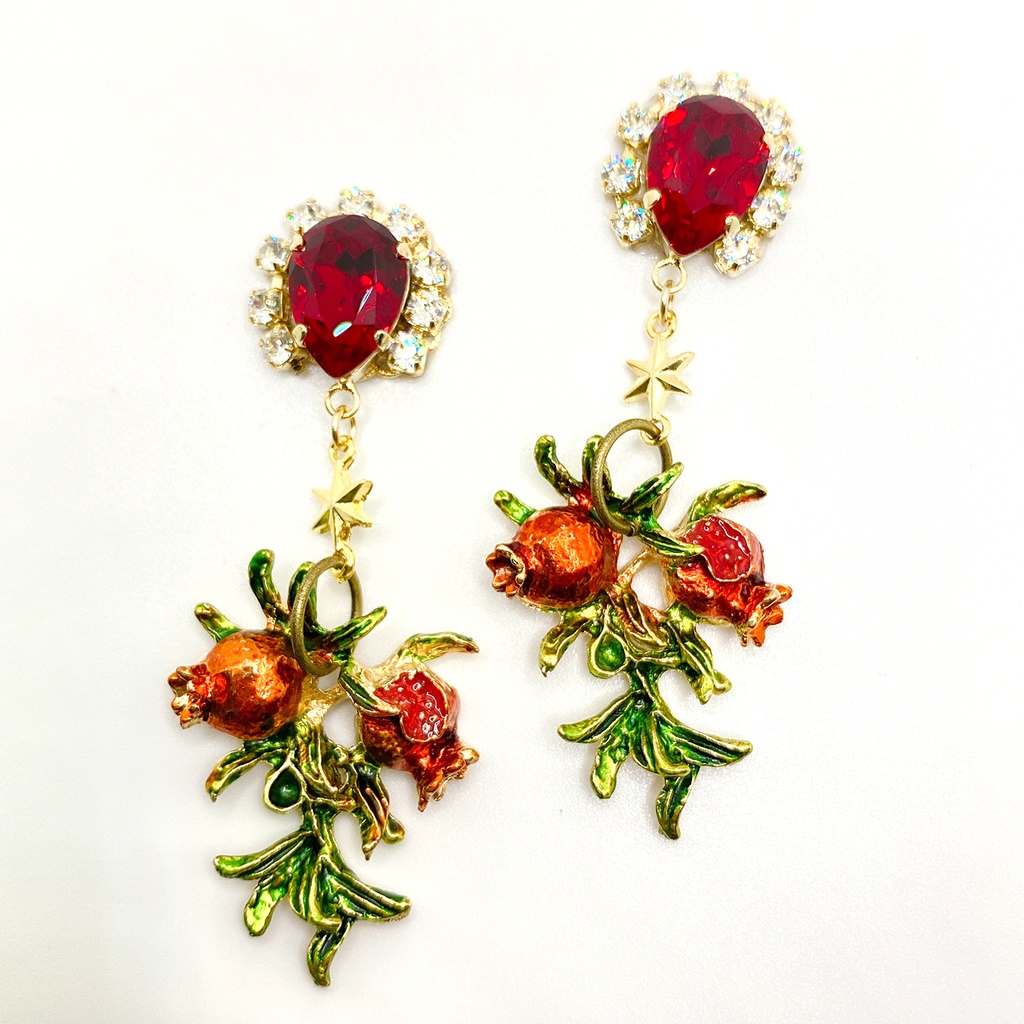 『ざくろの色』イメージピアス・イヤリング