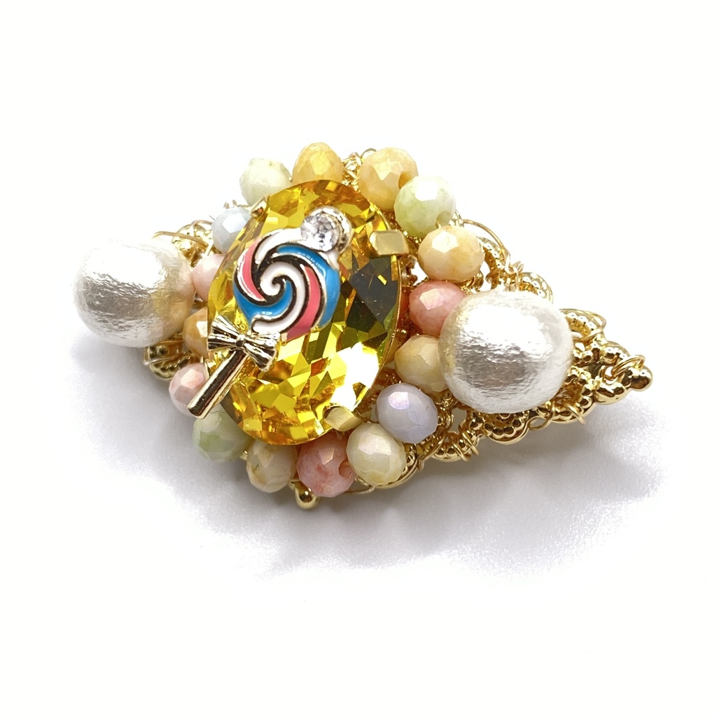 飴村 乱数イメージブローチ