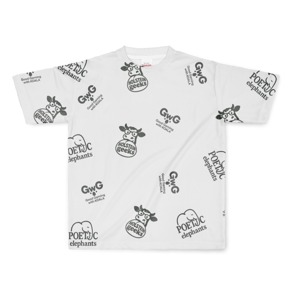 フルグラフィックTシャツ_feat.draft animals_L