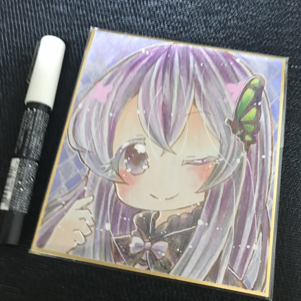 小色紙 リゼロ エキドナ 艸 今日も元気です Booth