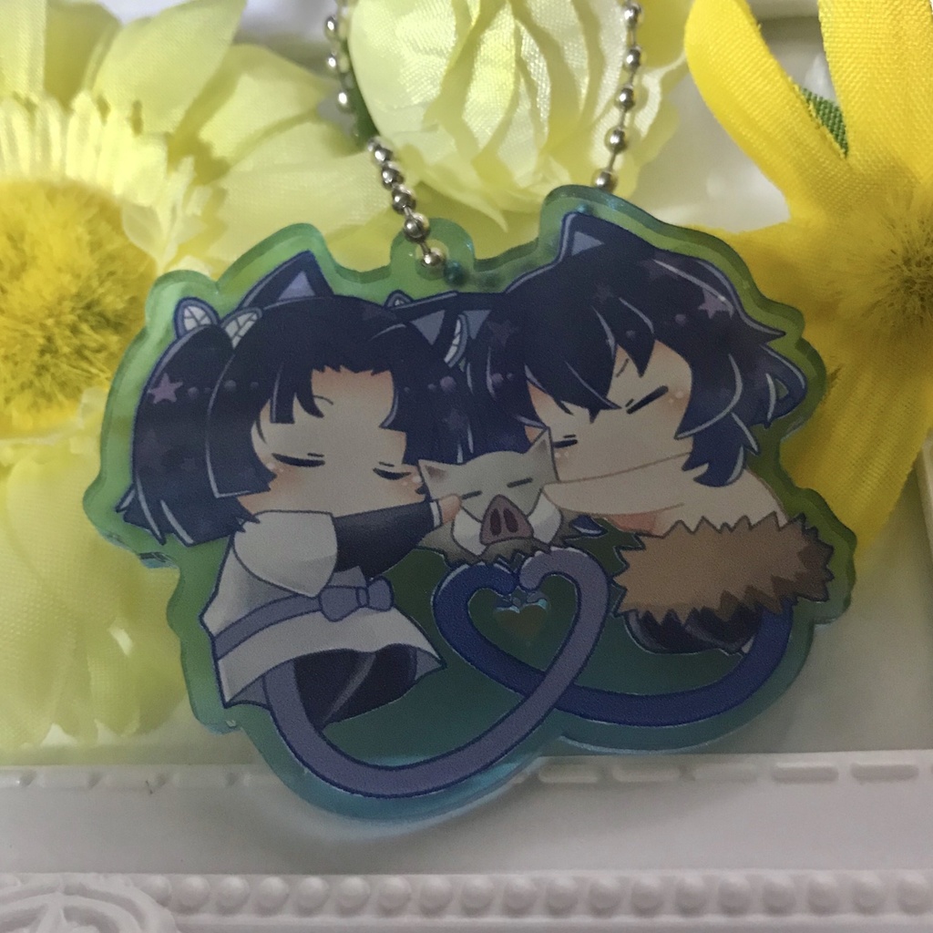 鬼滅の刃 おやすみにゃんこキーホルダー