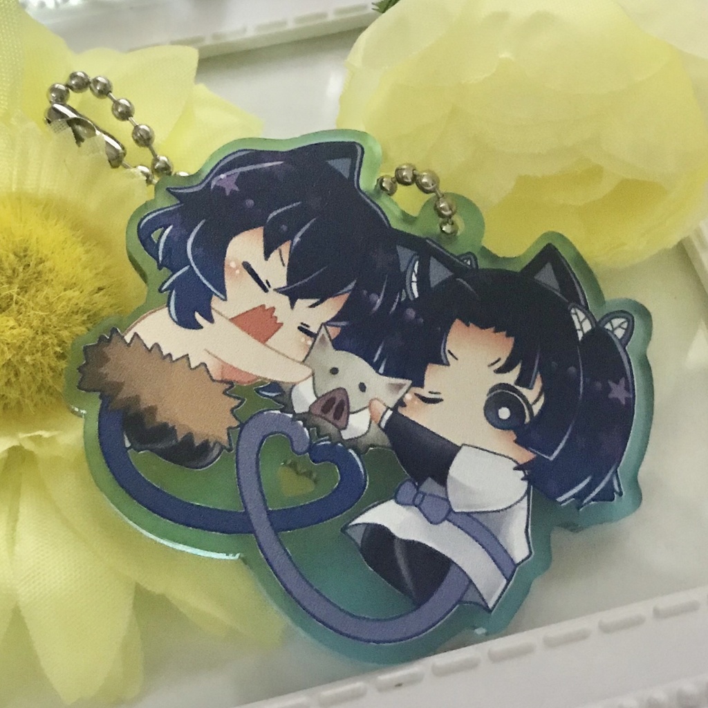 鬼滅の刃 おやすみにゃんこキーホルダー