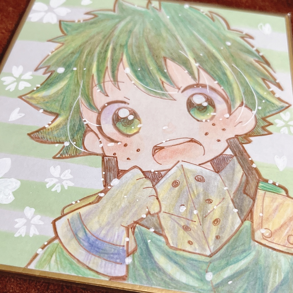 小色紙 ヒロアカ 緑谷出久