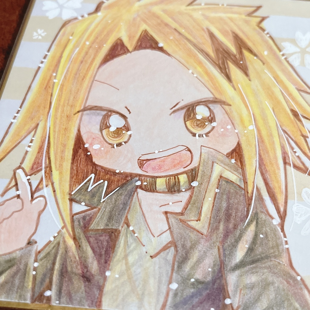 小色紙 ヒロアカ 上鳴電気