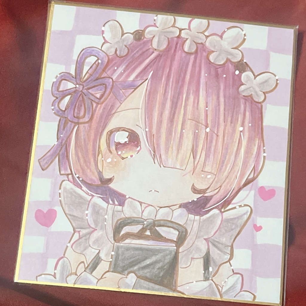 小色紙 リゼロ ラム